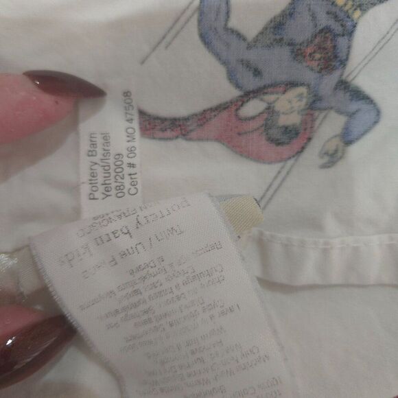 Pottery Barn Kids Superman Twin Flat Sheet 100% Cotton - Picture 5 of 5